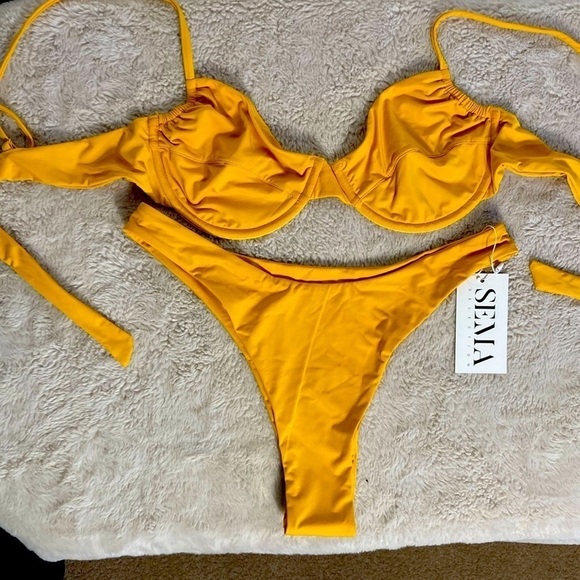 NWT Sema Selection Bikini Size Small Orange - Picture 1 of 6